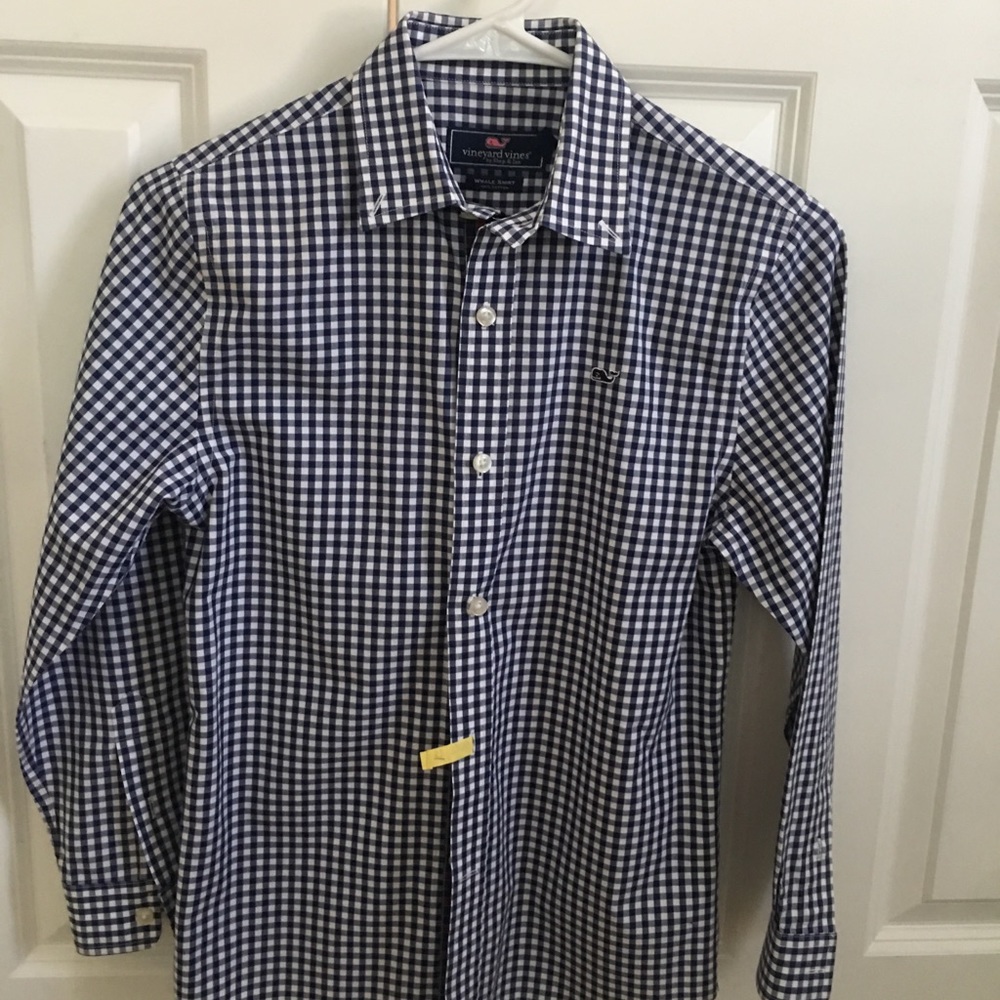 Boy Vineyard Vine Gingham Button Down